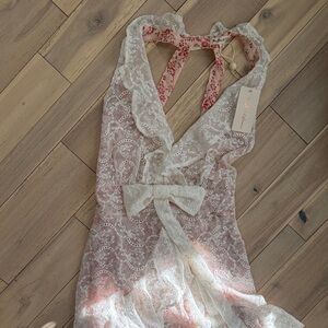 For Love And Lemons White Lace Midi Dress